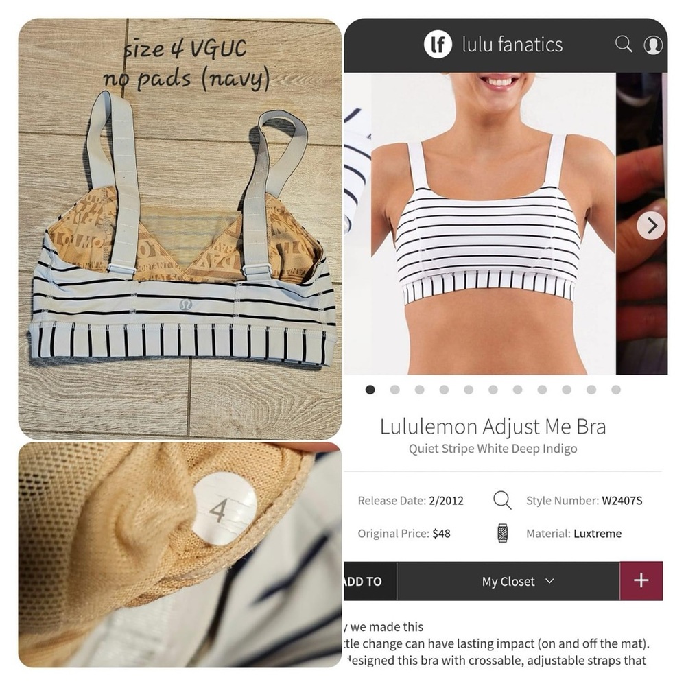 Lululemon Adjust me bra